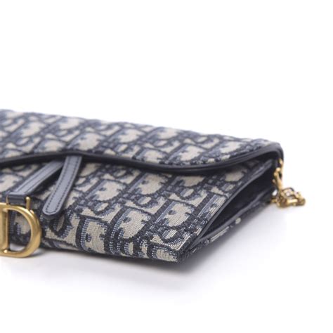 christian dior saddle wallet|long saddle wallet with chain.